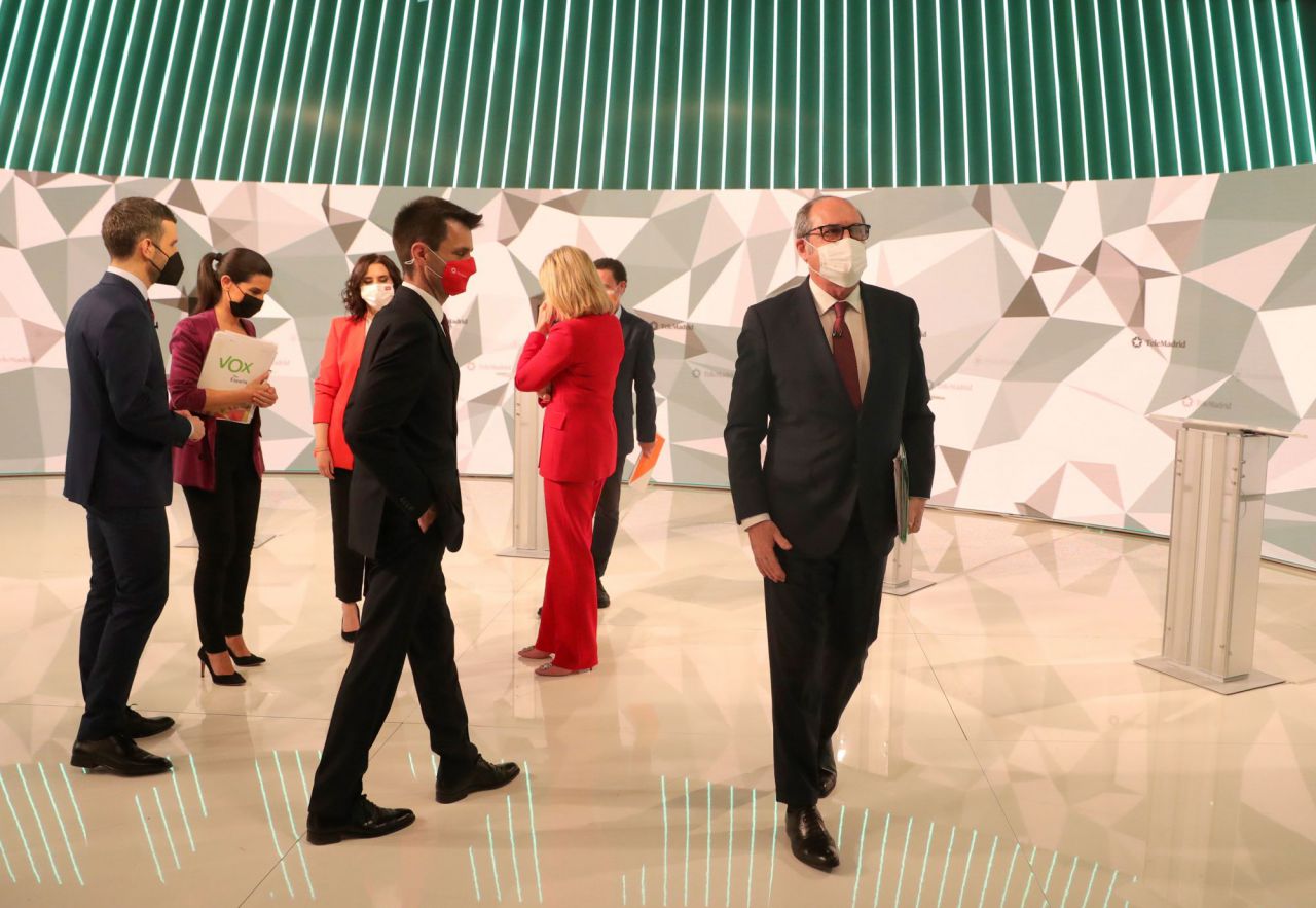 Debate de los seis candidatos del 4M en Telemadrid
