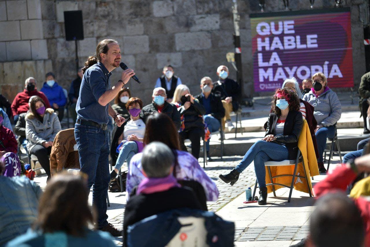 Pablo Iglesias, candidato de Unidas Podemos a la presidencia de la Comunidad de Madrid