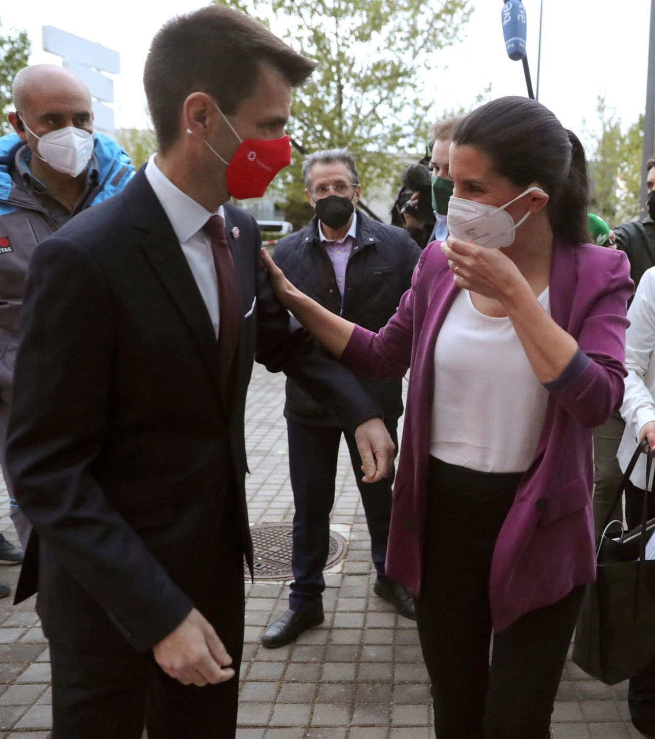 Rocío Monasterio, a su llegada a Telemadrid