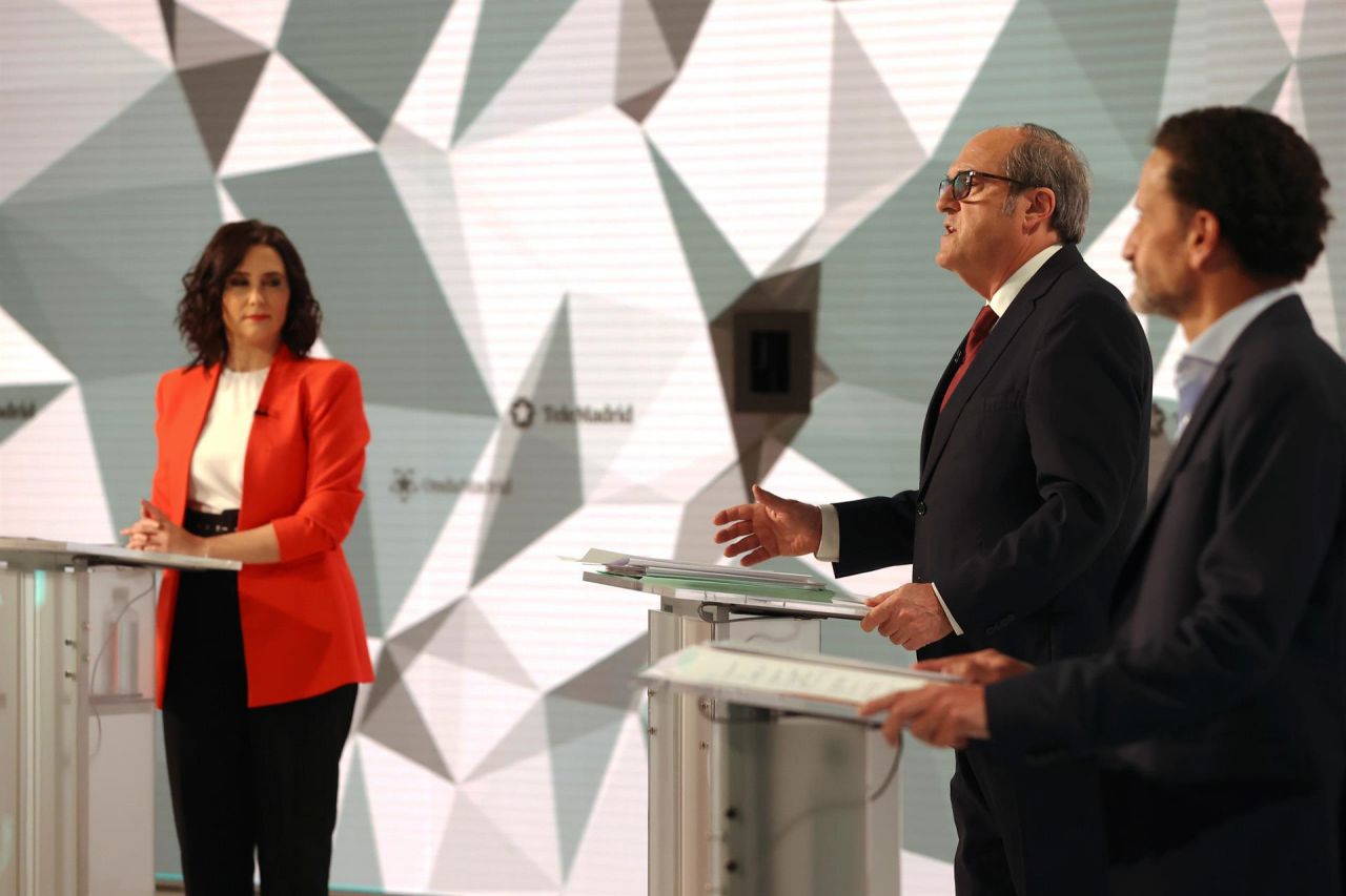 Isabel Díaz Ayuso, Ángel Gabilondo y Edmundo Bal