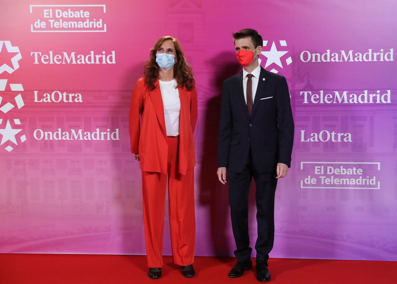 Mónica García en el debate de Telemadrid