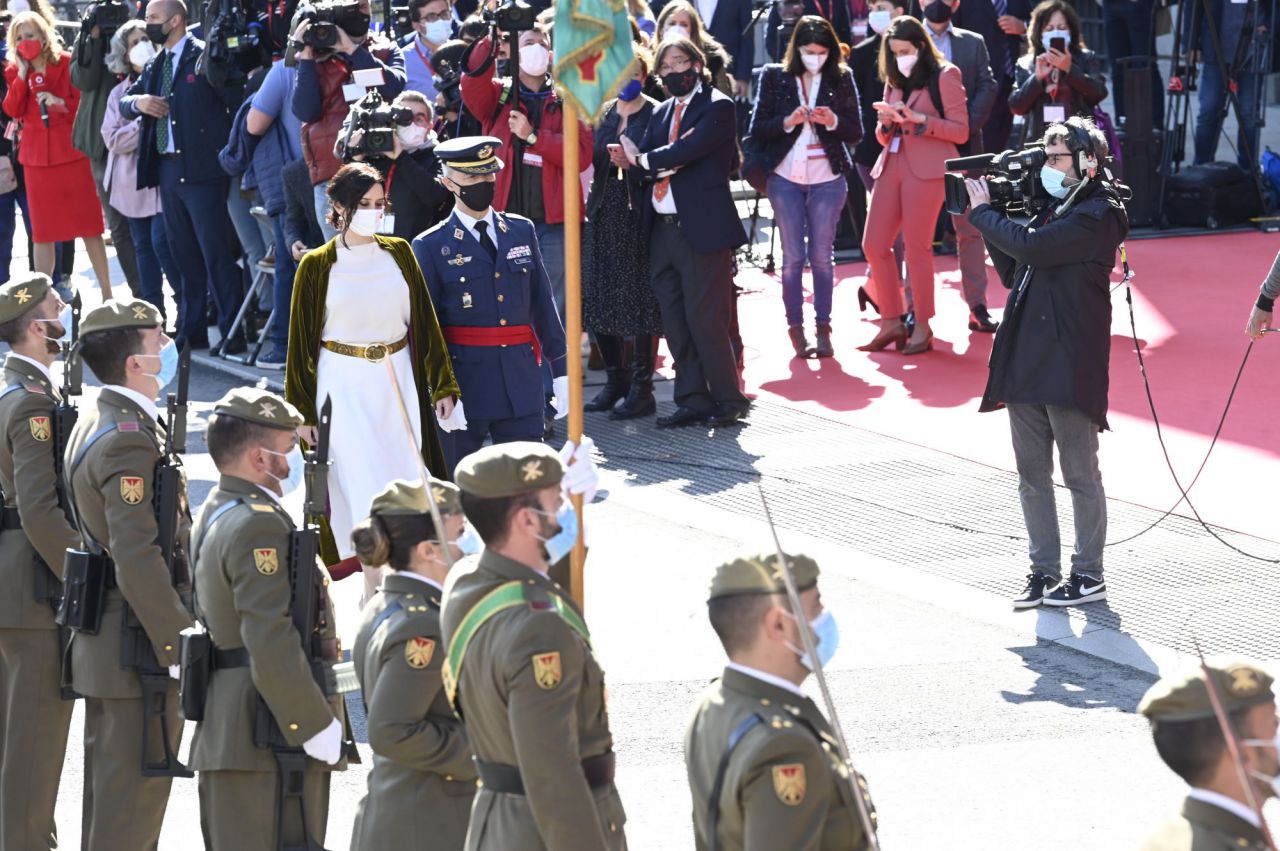 Isabel Díaz Ayuso, presidenta de la Comunidad de Madrid, preside la pascua militar por el Día de la Comunidad de Madrid