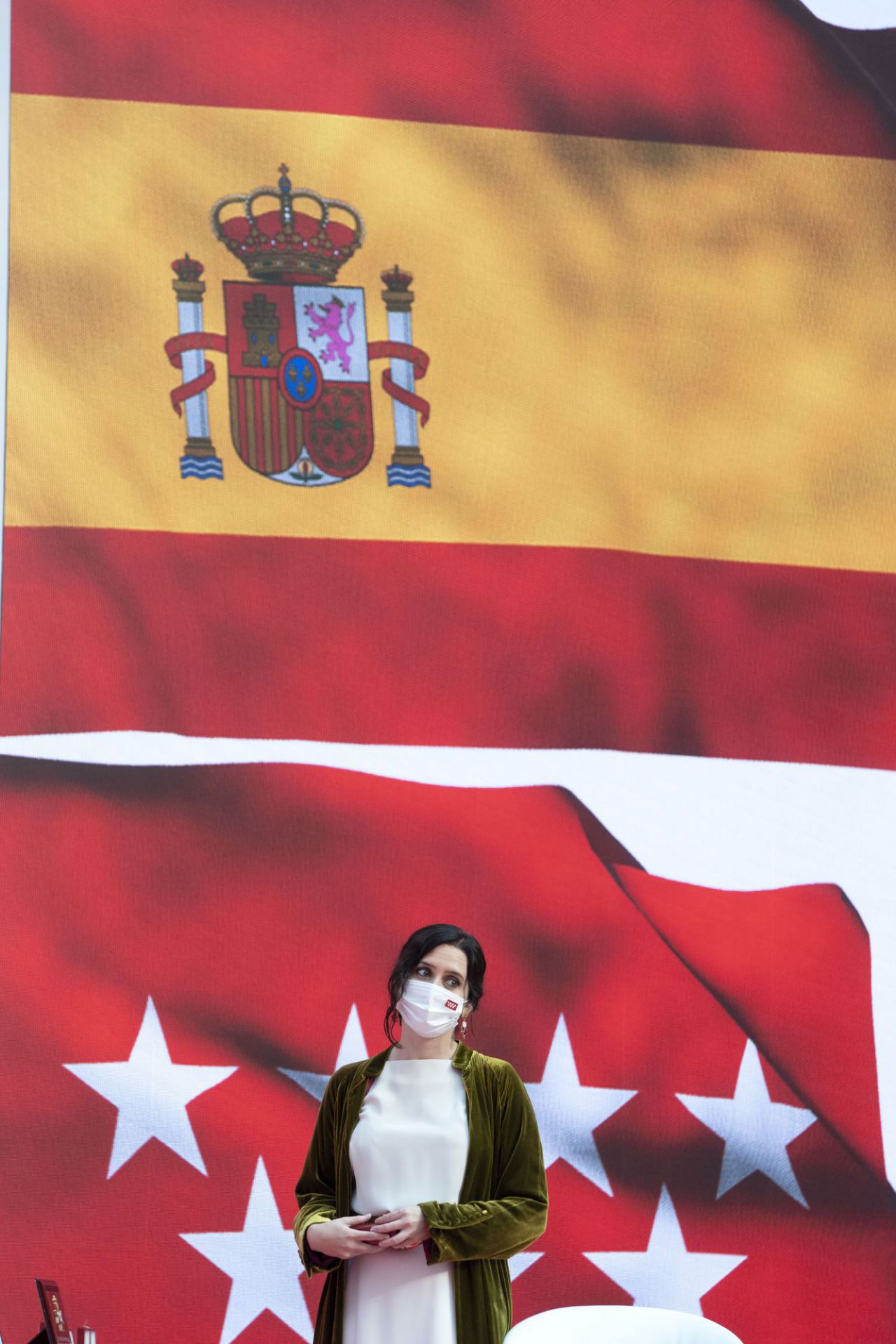 Isabel Díaz Ayuso, presidenta de la Comunidad de Madrid, durante el acto de celebración del Día de la Comunidad de Madrid