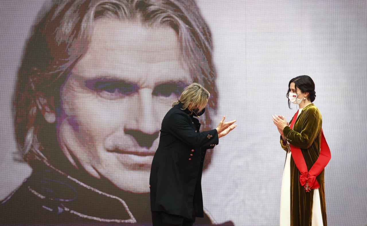 Isabel Díaz Ayuso, presidenta de la Comunidad de Madrid, durante el acto de celebración del Día de la Comunidad de Madrid