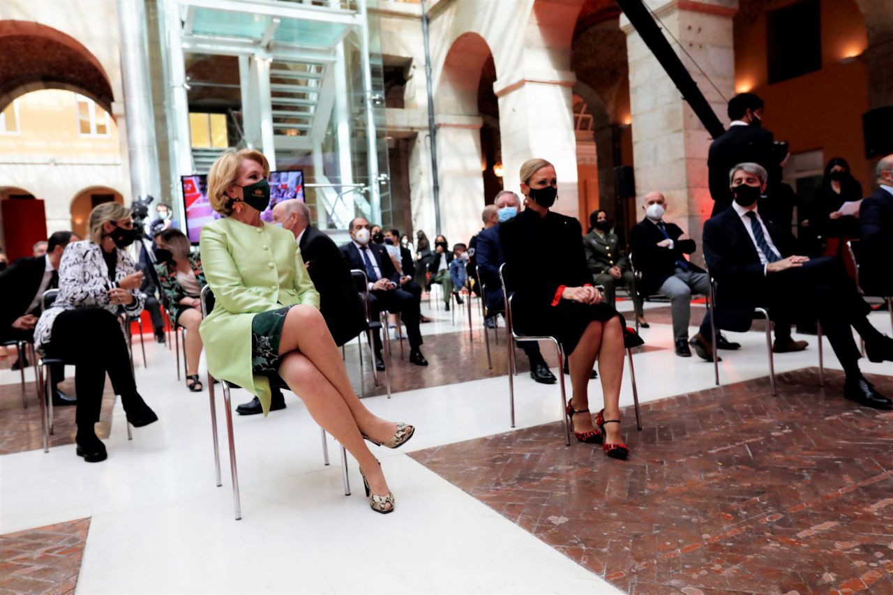 Esperanza Aguirre, expresidente de la Comunidad de Madrid, durante el acto de celebración del Día de la Comunidad de Madrid