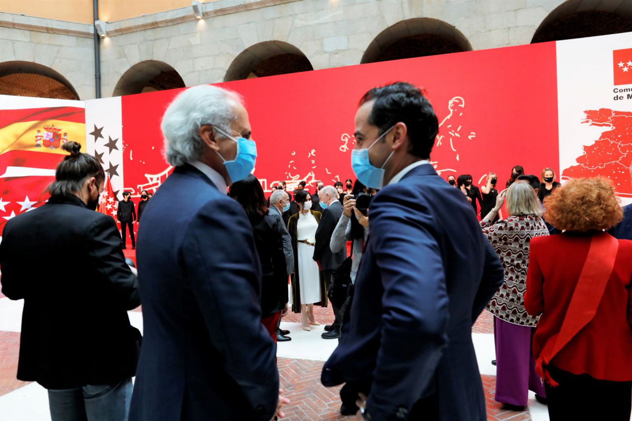 Enrique Ruiz Escudero, consejero de Sanidad de la Comunidad de Madrid, durante el acto de celebración del Día de la Comunidad de Madrid