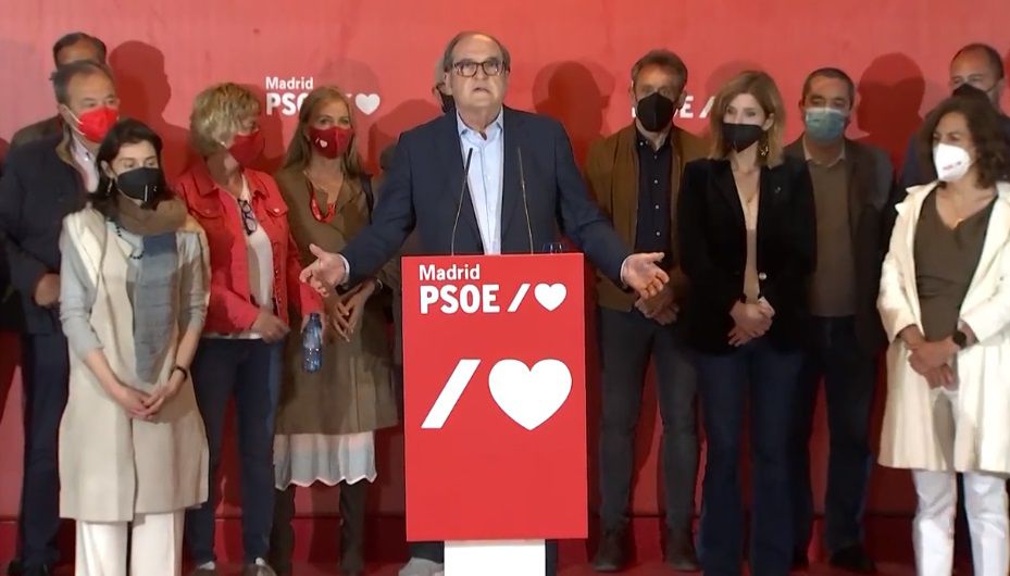 Comparecencia de Ángel Gabilondo tras el resultado electoral 