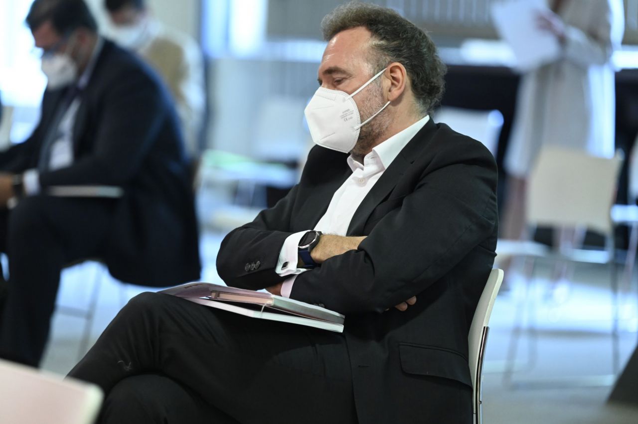 Juan Casares, presidente de Concovi, durante la I Jornada de vivienda y urbanismo