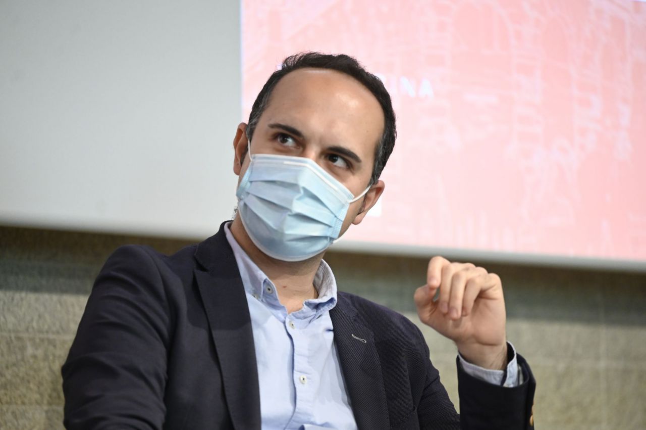 José Manuel Calvo, arquitecto y concejal del Ayuntamiento de Madrid, durante la I Jornada de Vivienda y urbanismo