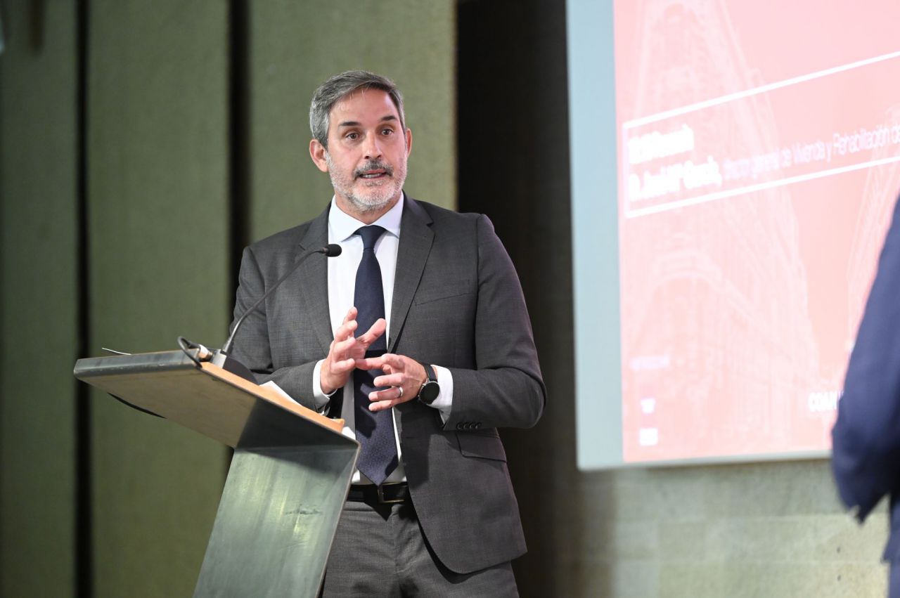 José Ma García, director general de Vivienda y Rehabilitación de la Comunidad de Madrid, durante la I Jornada de vivienda y urbanismo