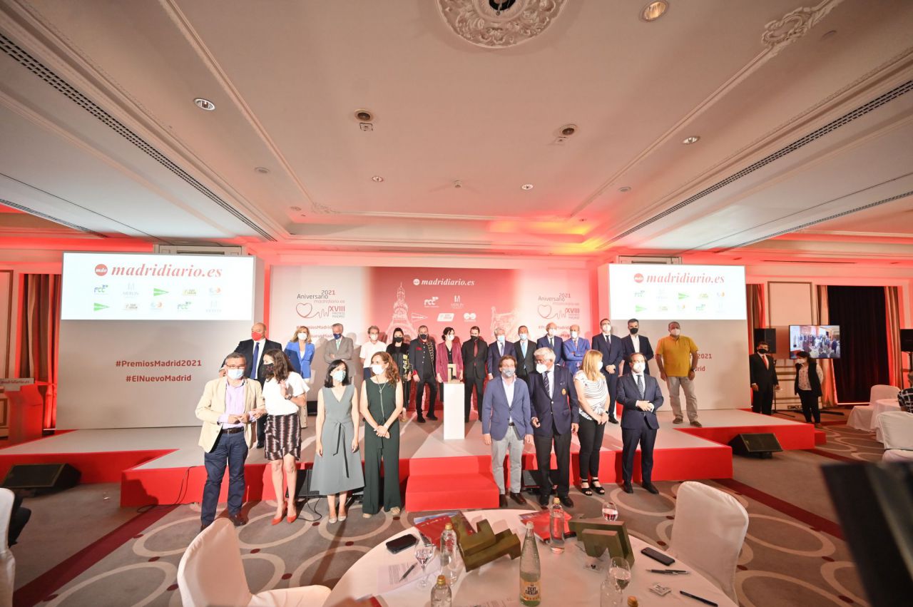 Todos los galardonados de los Premios Madrid al final de la gala