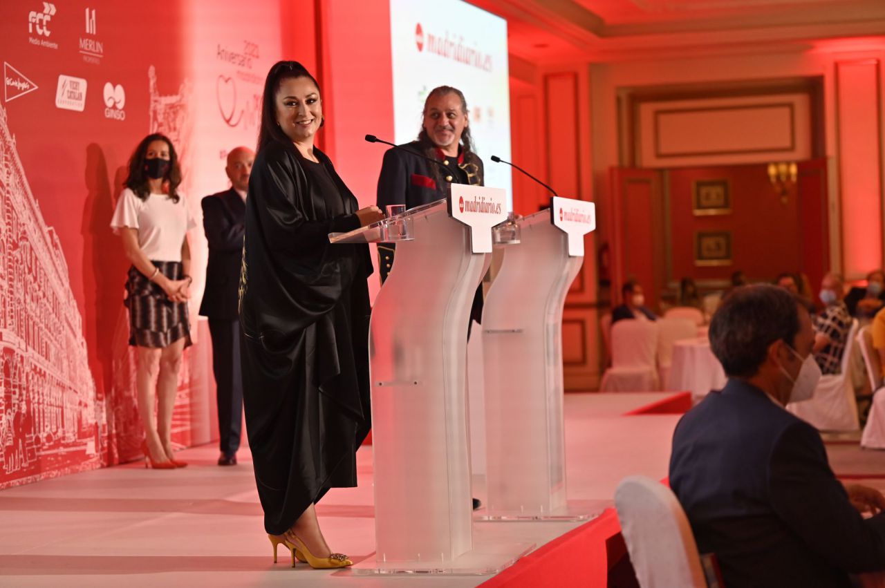 Camela tras recoger el premio
