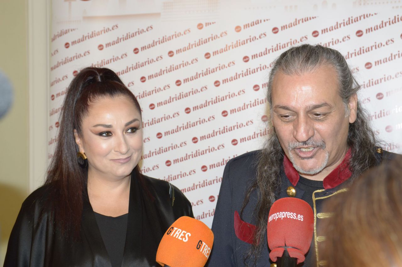 Camela, antes de recoger el premio.