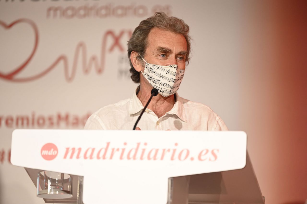 Fernando Simón, galardonado con el Premio Madrid Hombre del Año.