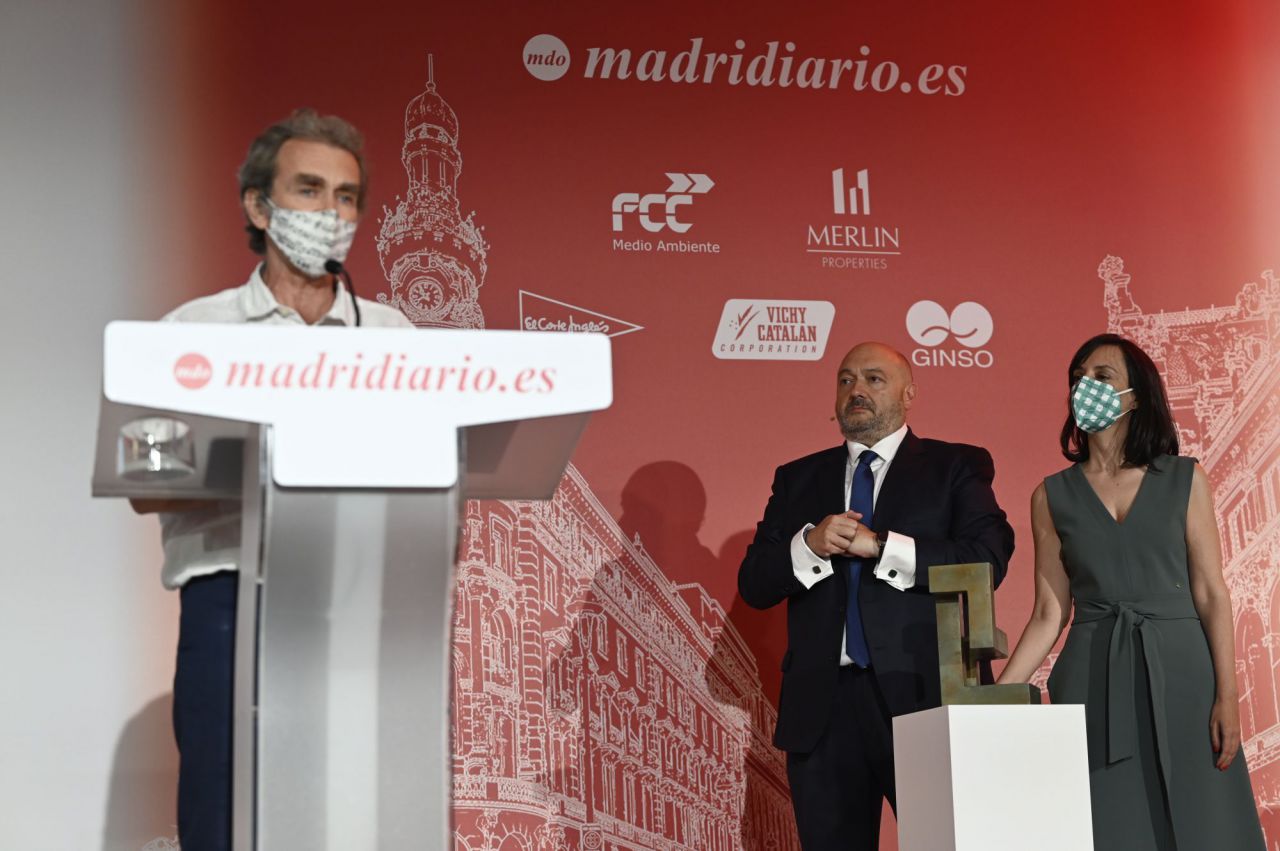 Fernando Simón, galardonado con el Premio Madrid Hombre del Año.