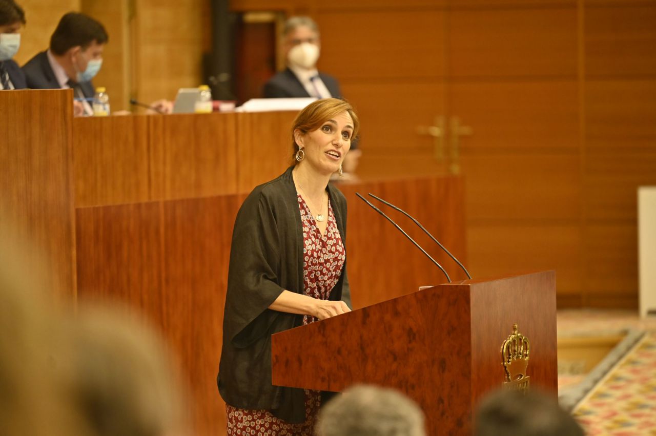 Mónica García, portavoz de Más Madrid y líder de la oposición