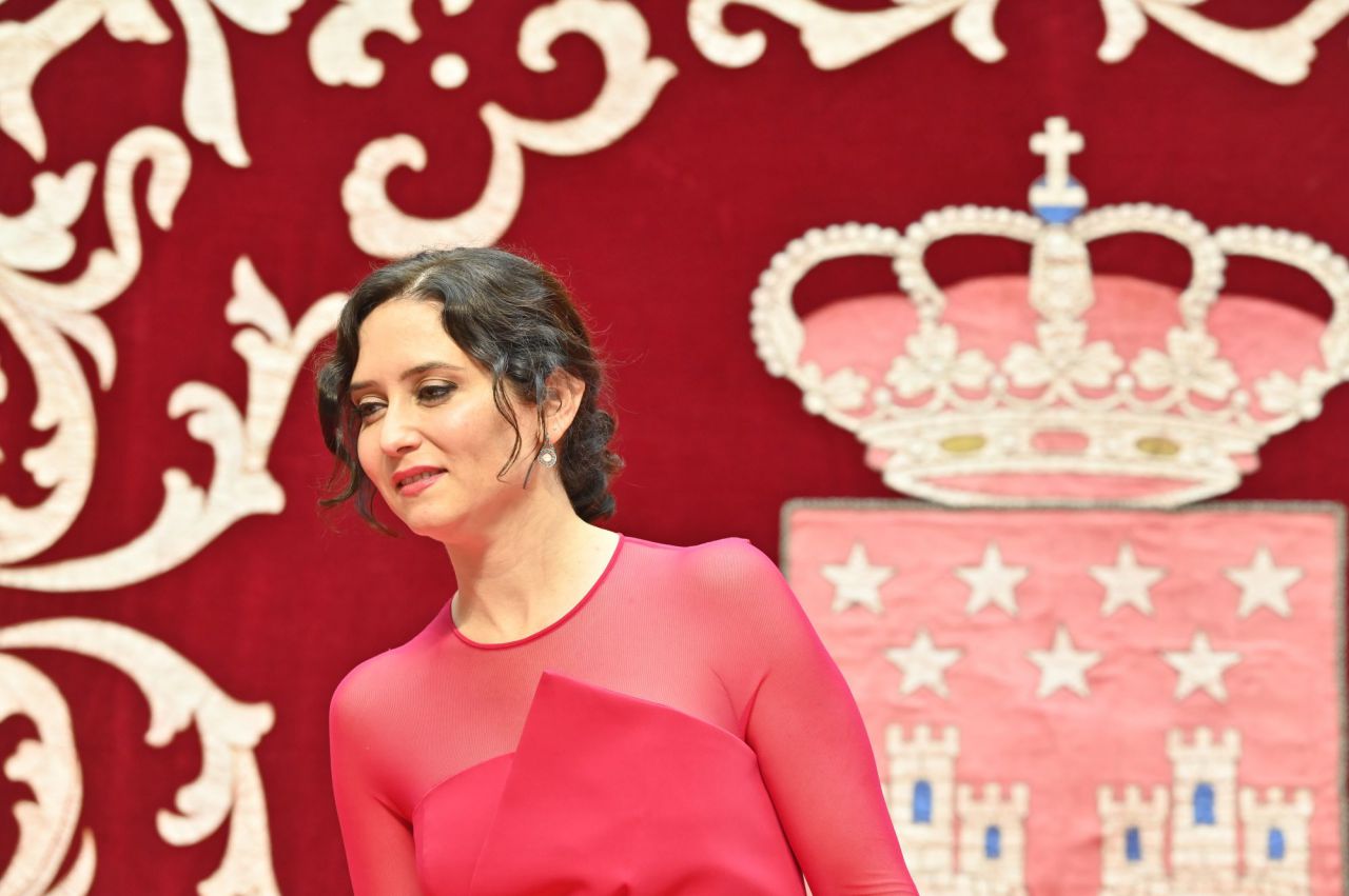 Isabel Díaz Ayuso durante el acto de toma de posesión como presidenta de la Comunidad de Madrid 