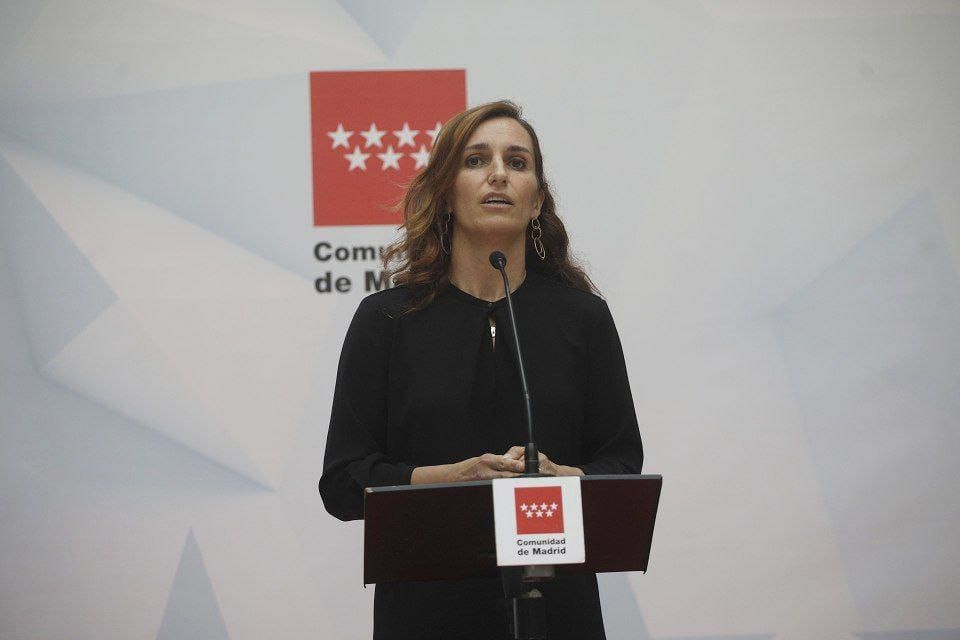 Mónica García, portavoz de Más Madrid en la Asamblea de Madrid, durante el acto de toma de posesión de Isabel Díaz Ayuso como presidenta de la Comunidad de Madrid