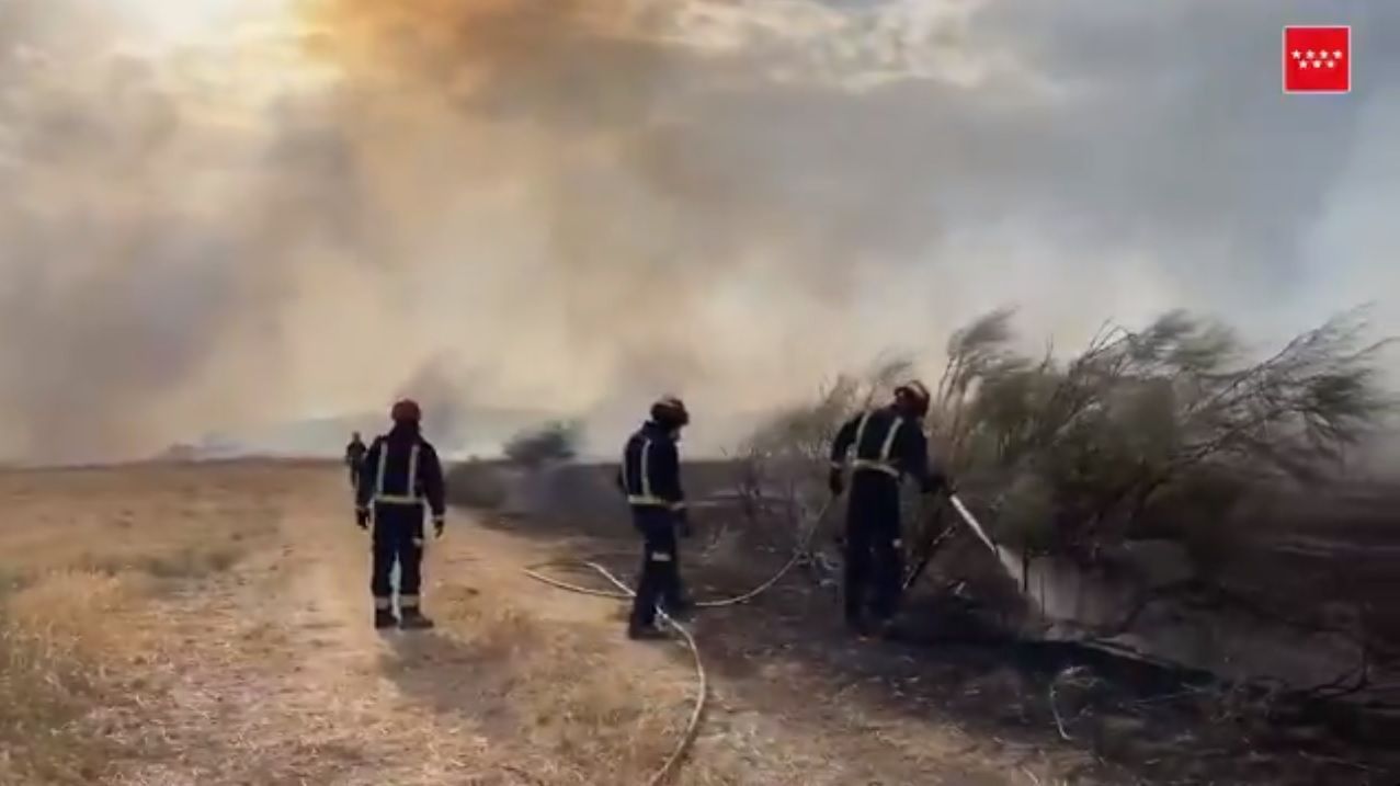Incendio en Batres