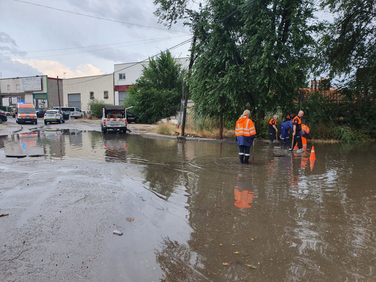 Inundaciones en Velilla de San Antonio