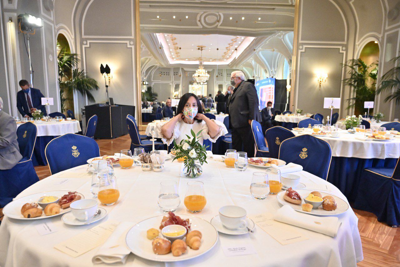 Mercedes González, delegada del Gobierno en la Comunidad de Madrid, acude al desayuno informativo de la CEIM.