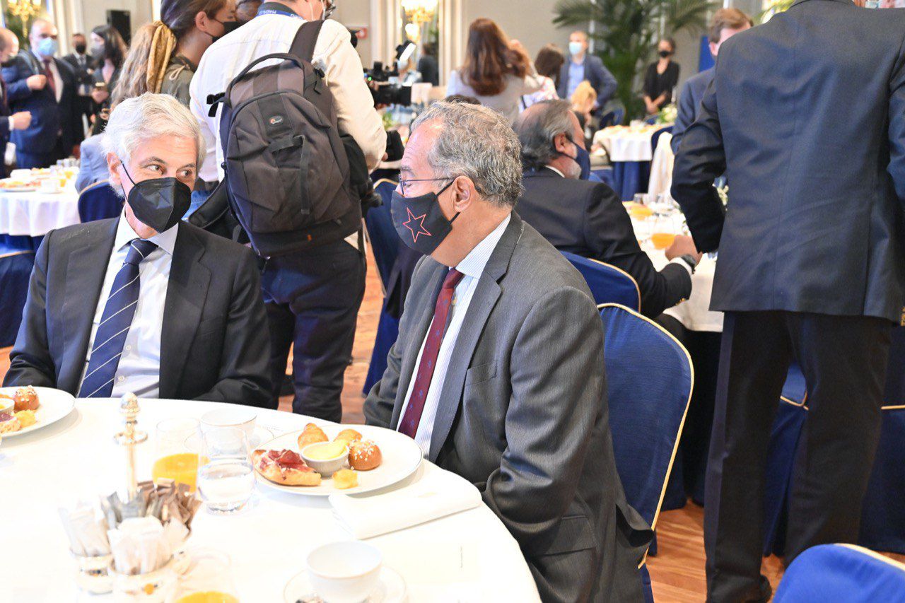 Enrique Ossorio, consejero de Educación, Universidades, Ciencia y portavoz de la Comunidad de Madrid, acude al desayuno informativo de la CEIM.