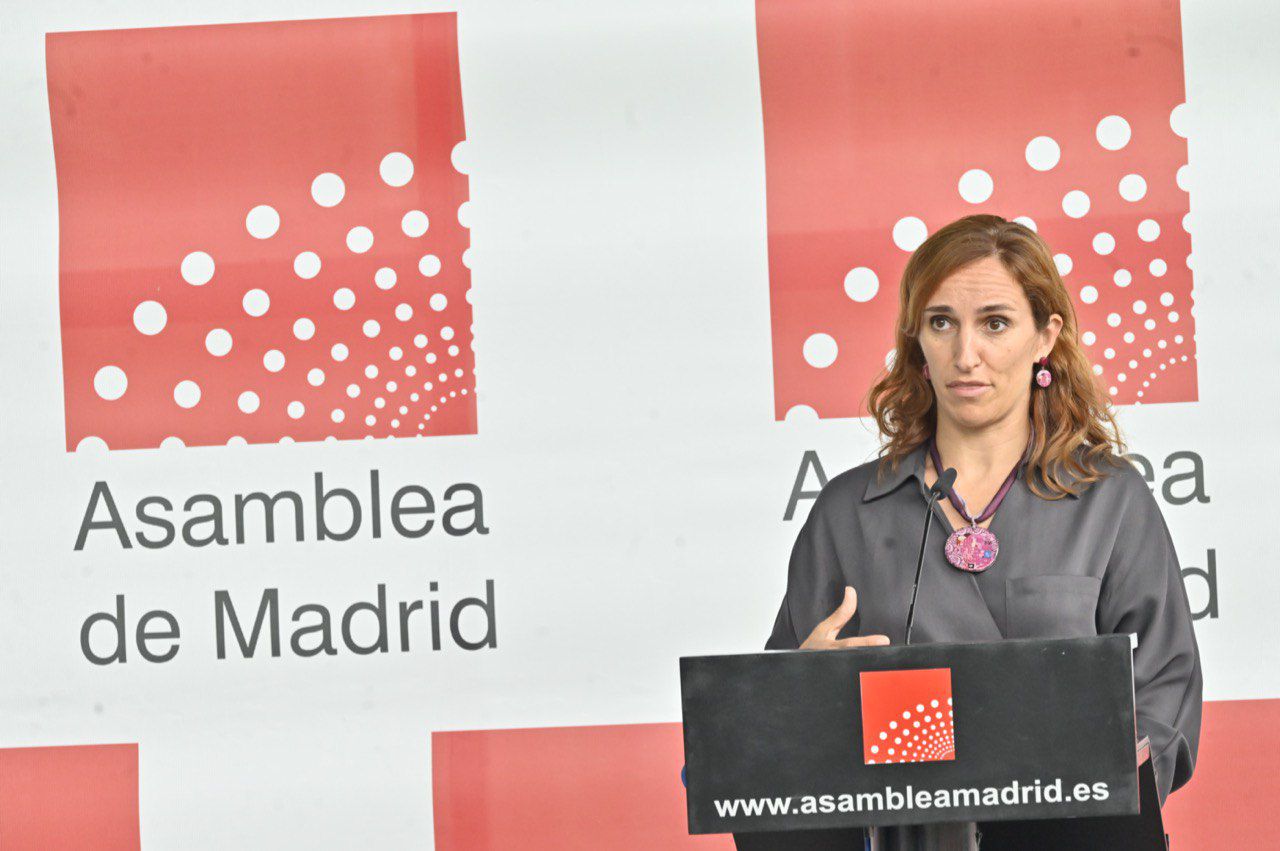 Mónica García, portavoz de Más Madrid en la Asamblea de Madrid.