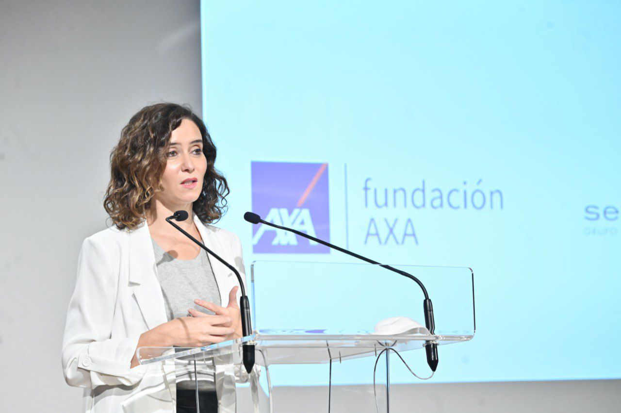 La presidenta de la Comunidad de Madrid, Isabel Díaz Ayuso, durante las jornadas de Periodismo 2030