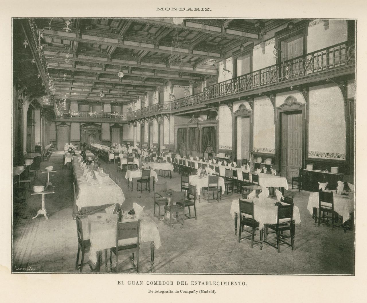 El gran comedor del establecimiento