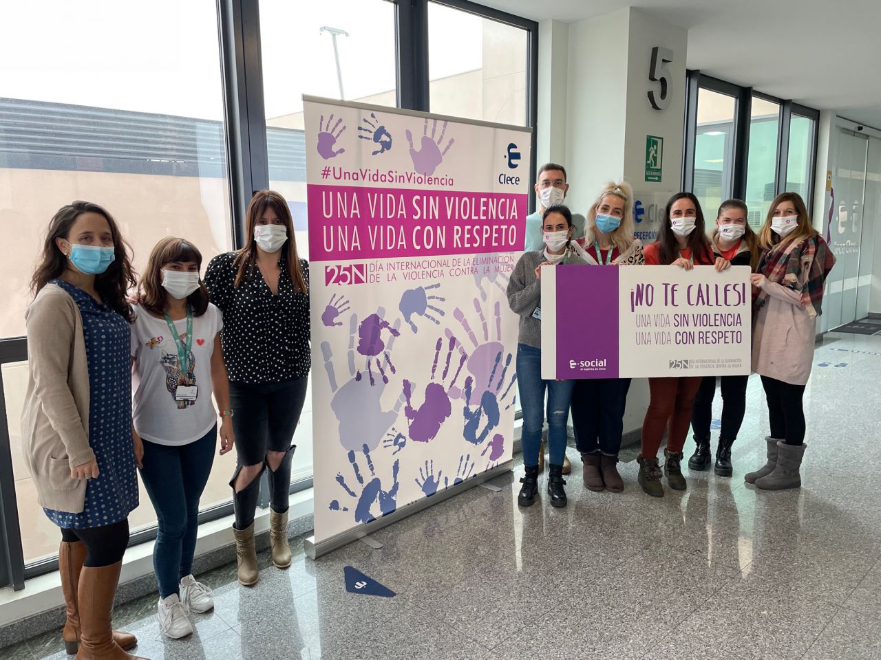 Clece reivindica el Día Internacional de la Eliminación de la Violencia Contra la Mujer.