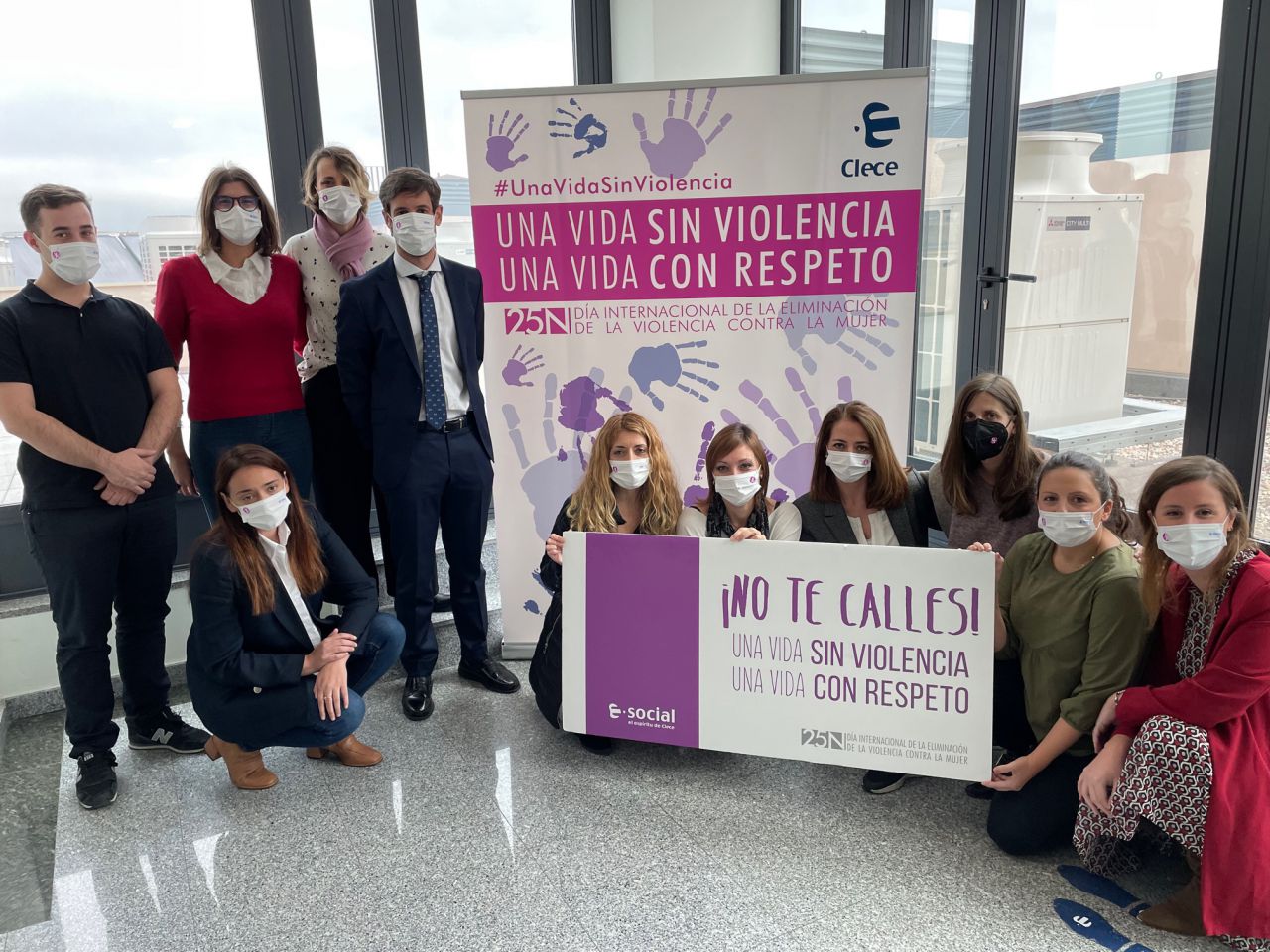 Clece reivindica el Día Internacional de la Eliminación de la Violencia Contra la Mujer.