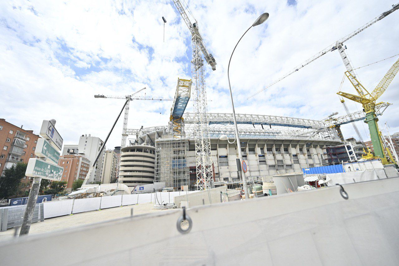 Obras en el estadio Santiago Bernabéu