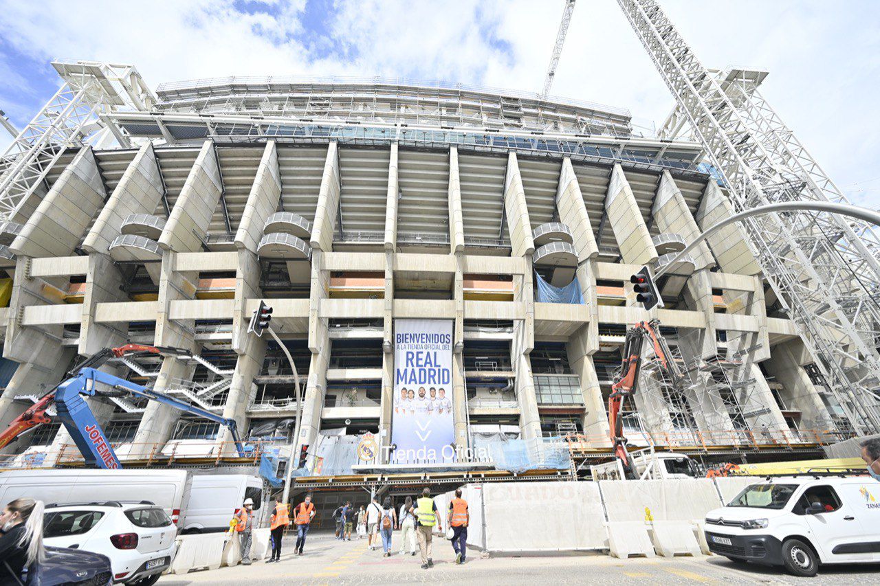 Obras en el estadio Santiago Bernabéu