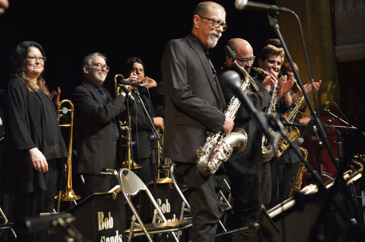 Concierto de la Bob Sands Big Band en homenaje a Bob en el Teatro Reina Victoria.