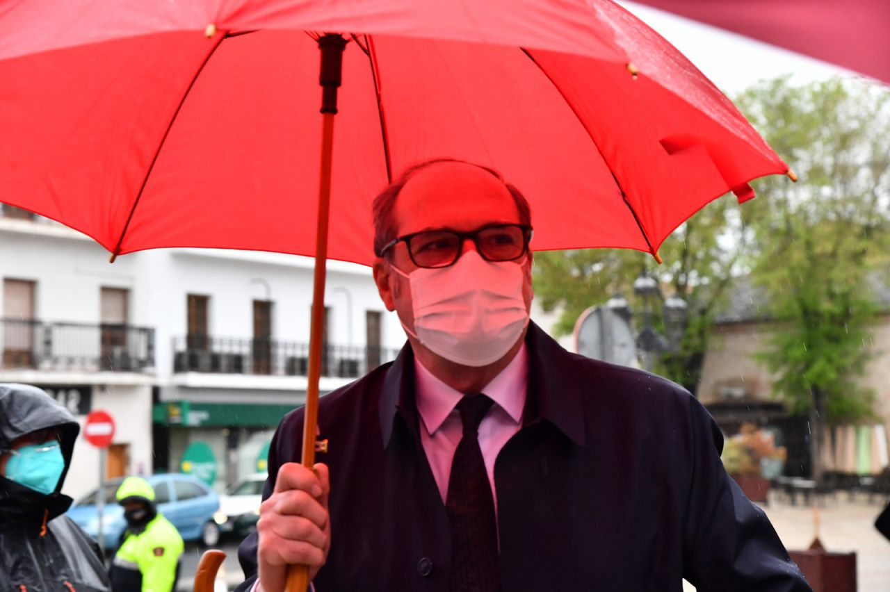 Ángel Gabilondo, durante un acto de precampaña de las elecciones 4M