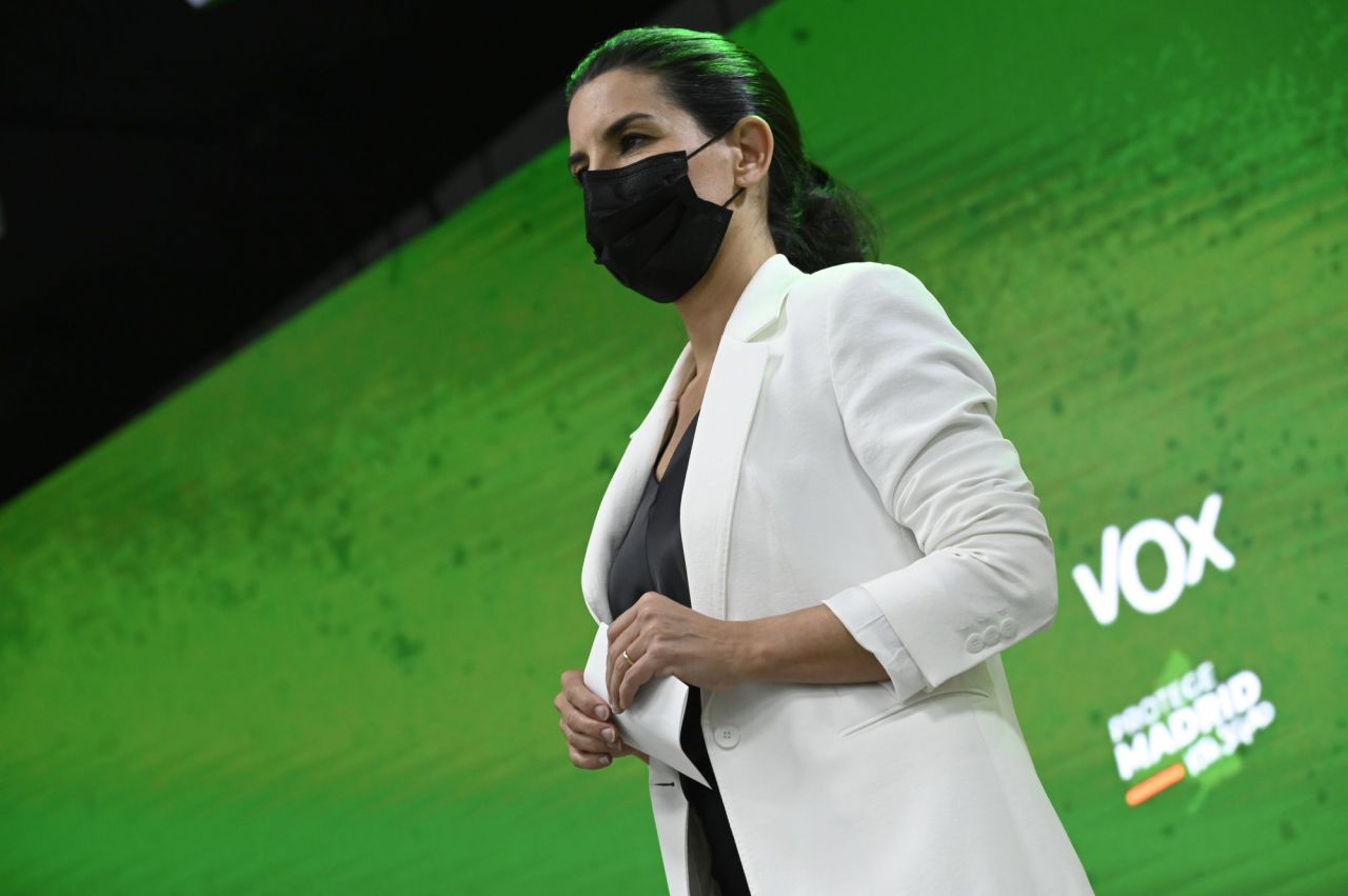 Rocío Monasterio, portavoz de Vox en la Asamblea de Madrid
