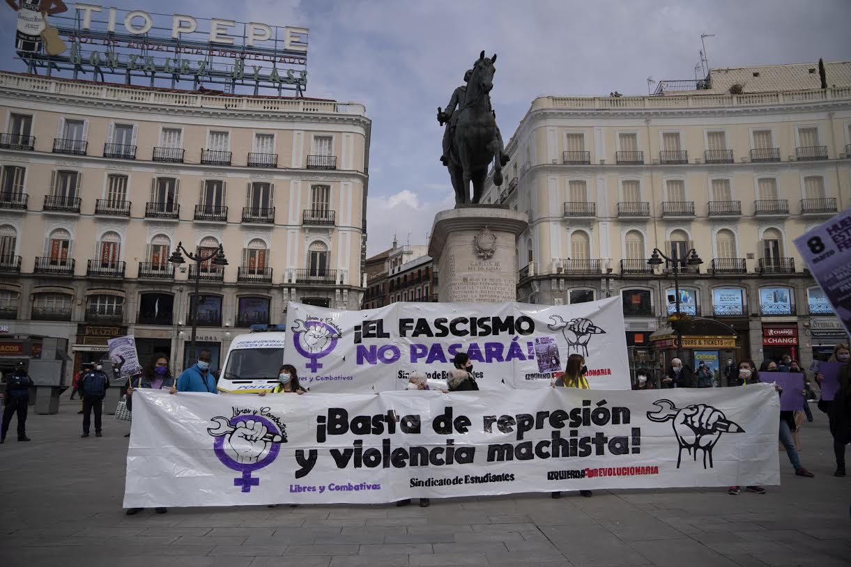 Concentración del Sindicato de Estudiantes en Sol por el 8M