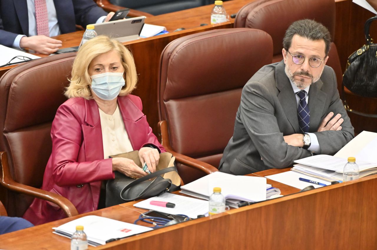 La consejera de Familia, Juventud y Política Social de la Comunidad de Madrid, Concepción Dancausa y Javier Fernández-Lasquetty, consejero de Economía 