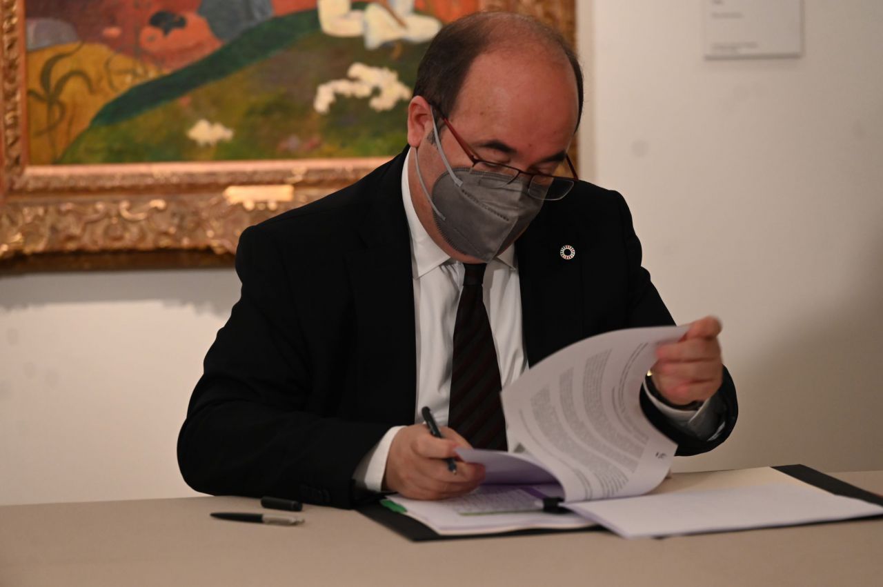 El ministro de Cultura y Deporte, Miquel Iceta 
