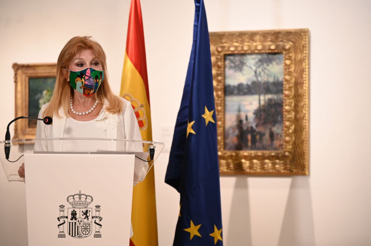 Carmen Cervera en el Museo Nacional Thyssen-Bornesmiza