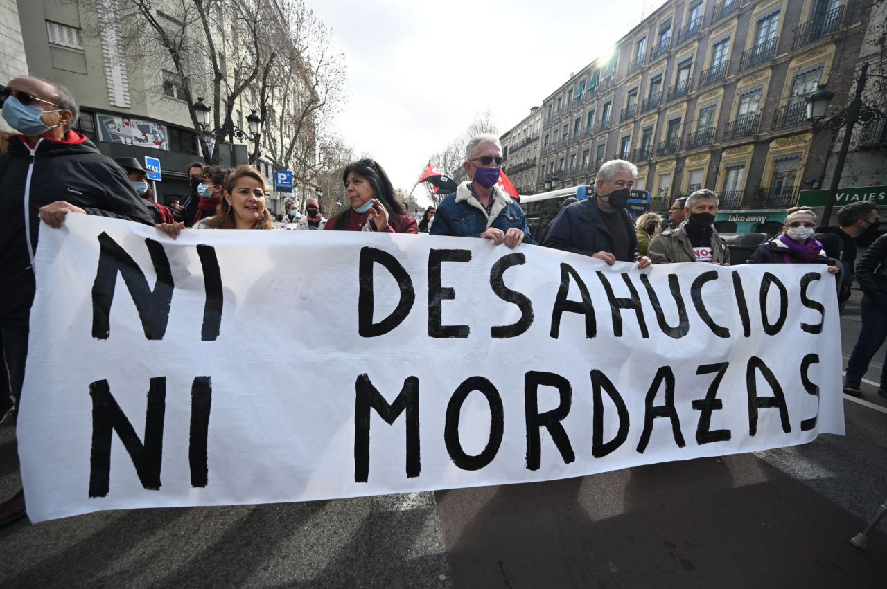 Manifestación contra la Ley Mordaza en Atocha