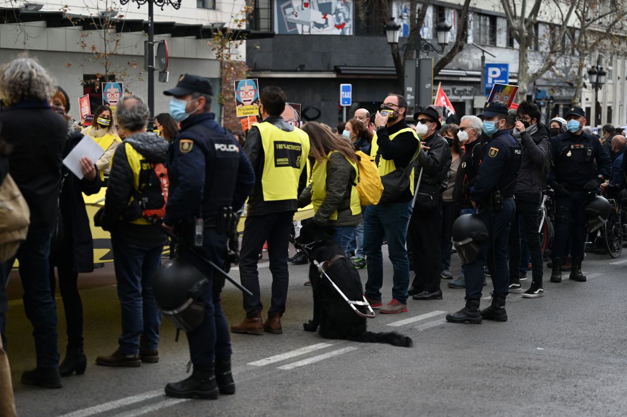 Manifestación contra la Ley Mordaza en Atocha
