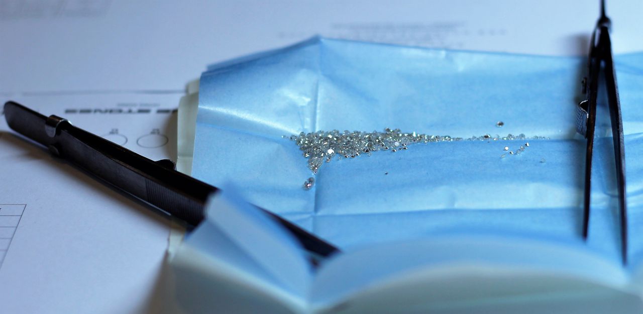 Diamantes de pequeña dimensión (Foto: Maica Rivera)