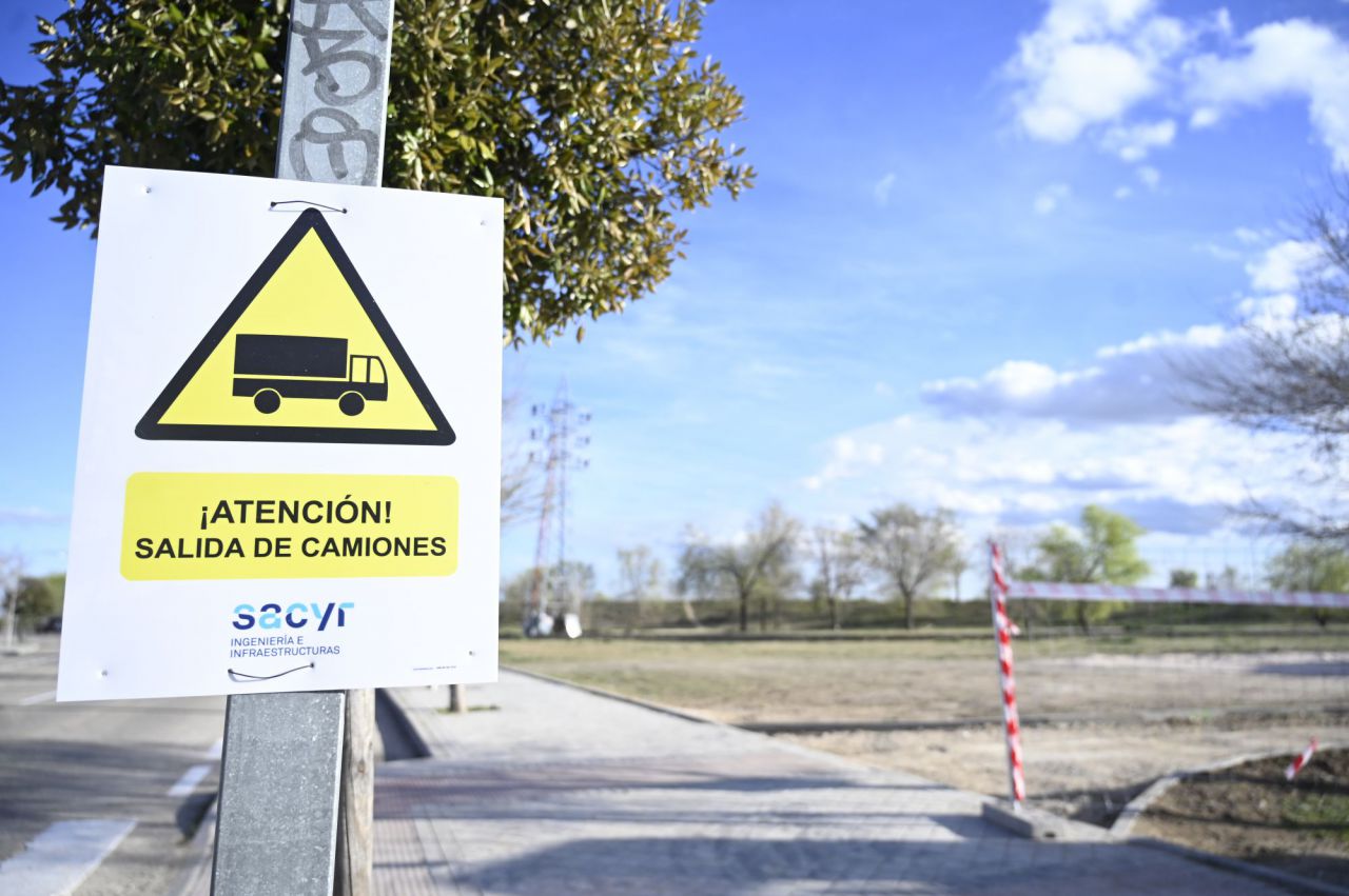 Trabajos de urbanización del parque Manolito Gafotas