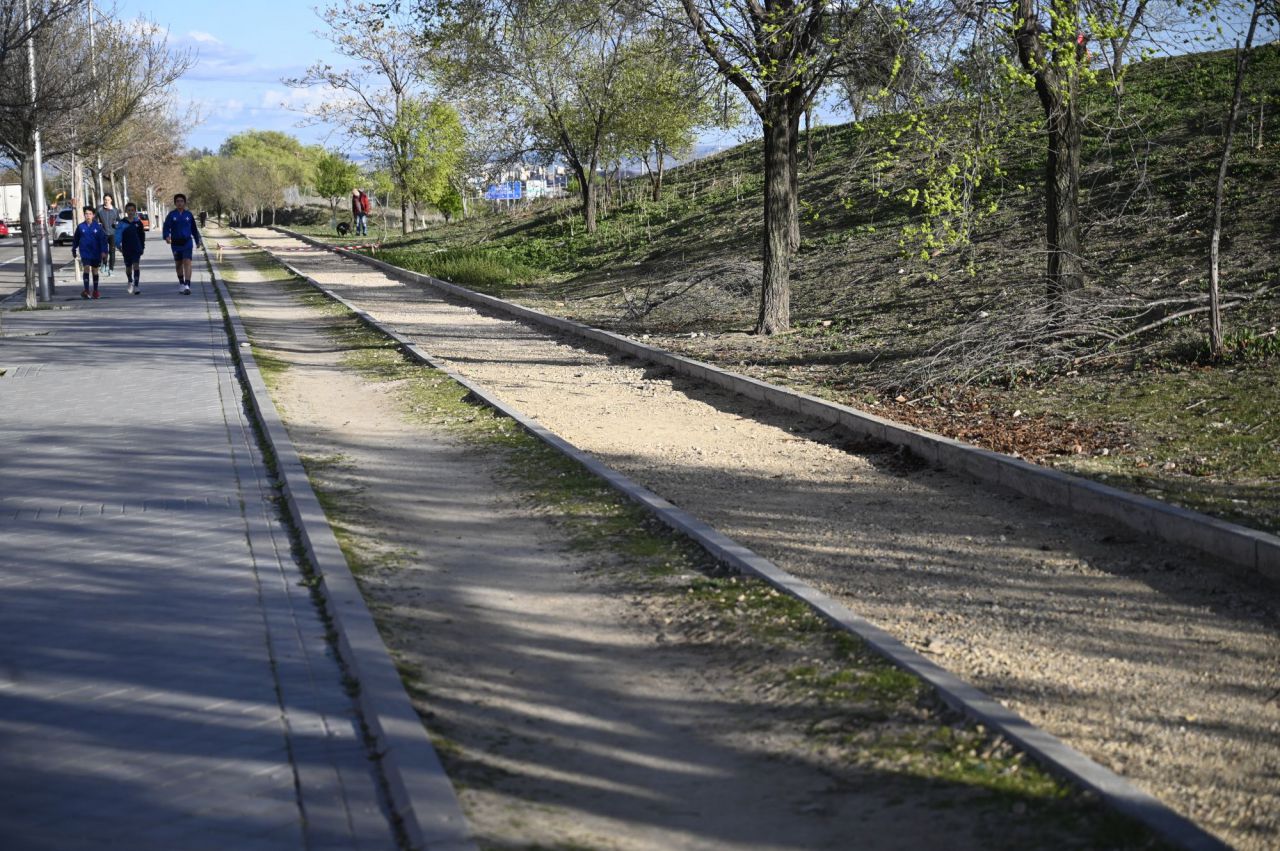 Trabajos de urbanización del parque Manolito Gafotas