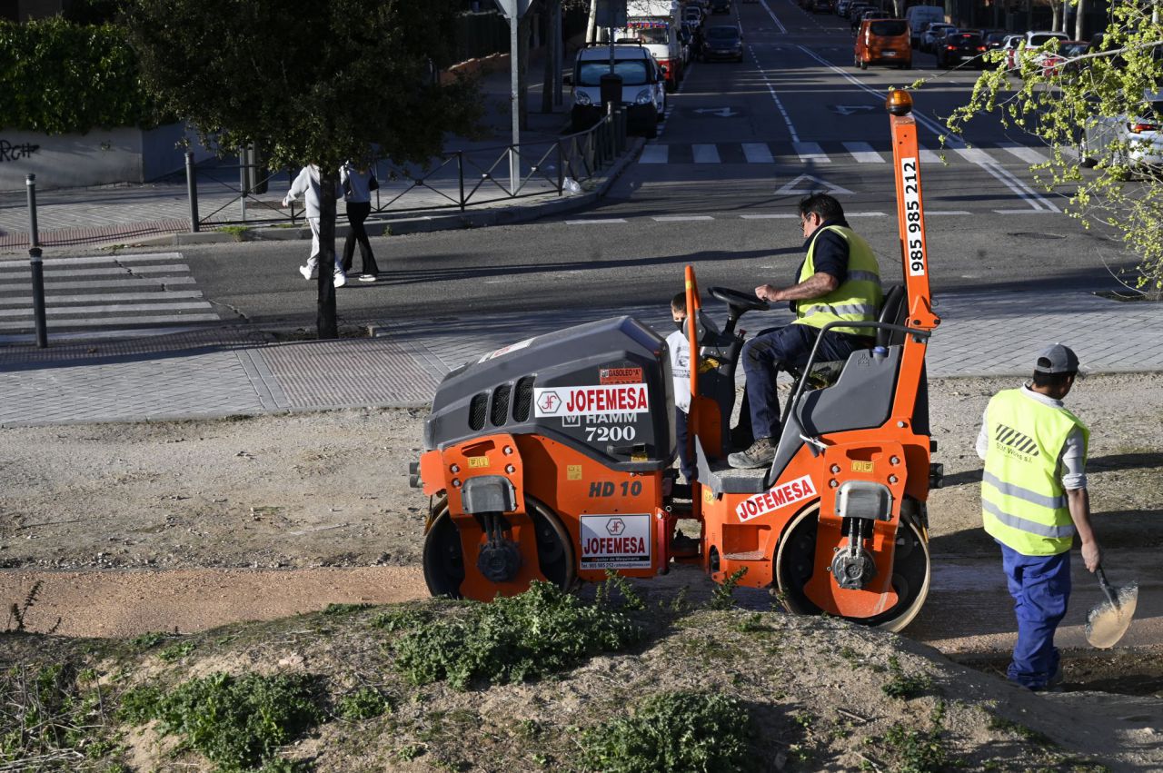 Trabajos de urbanización del parque Manolito Gafotas