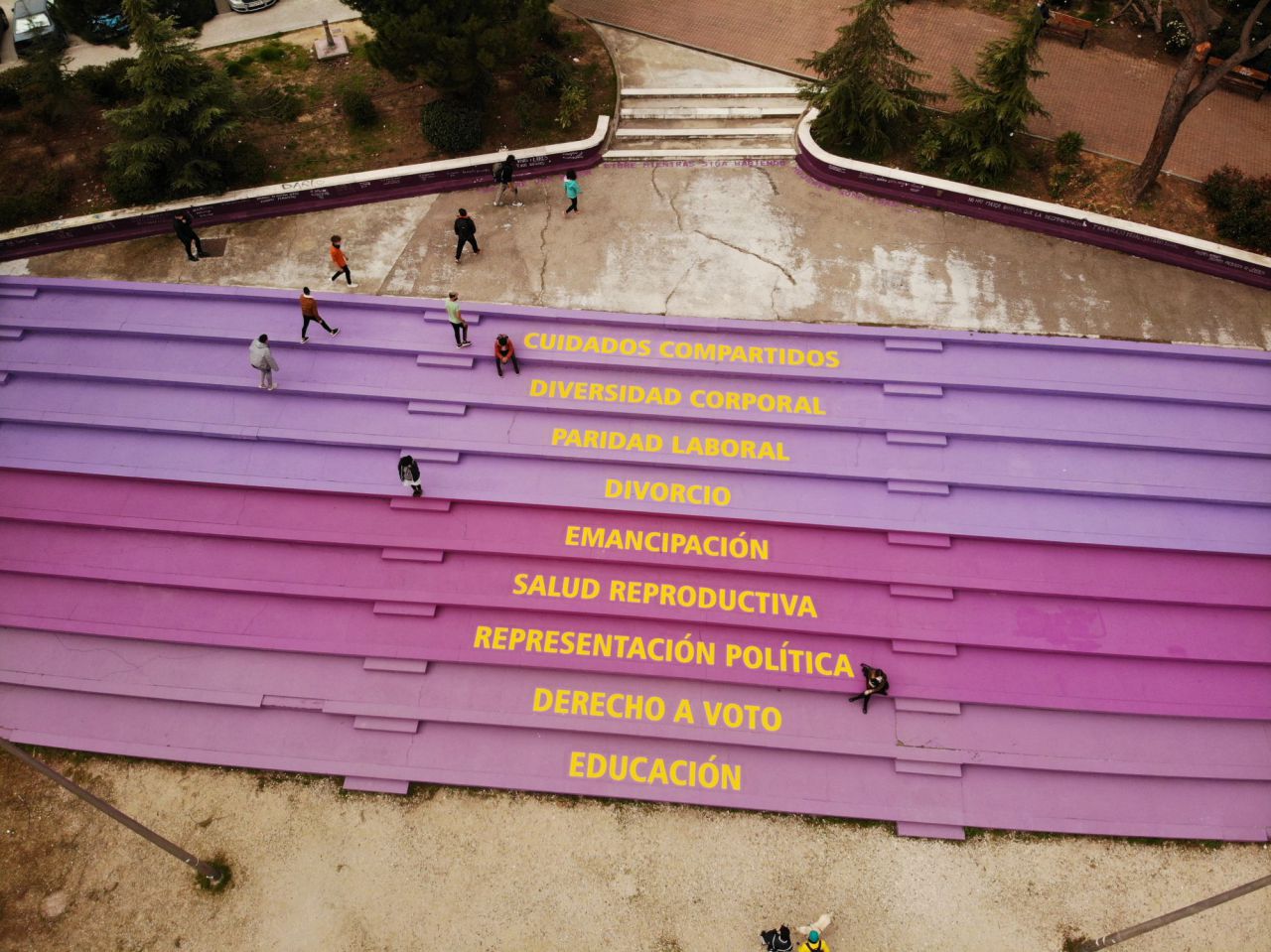 Aida Gómez - Gradas feministas en Manoteras 