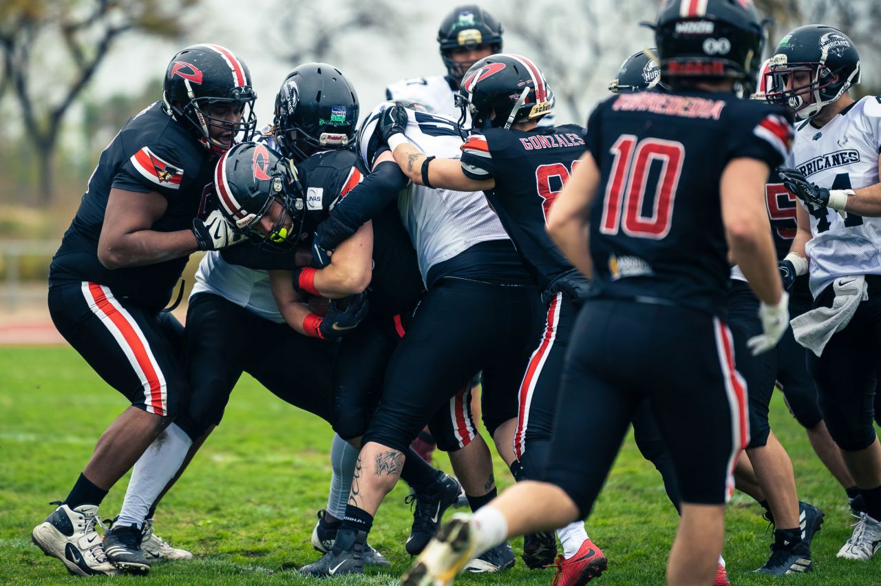 Partido entre L'Hospitalet Pioners y Zaragoza Hurricanes