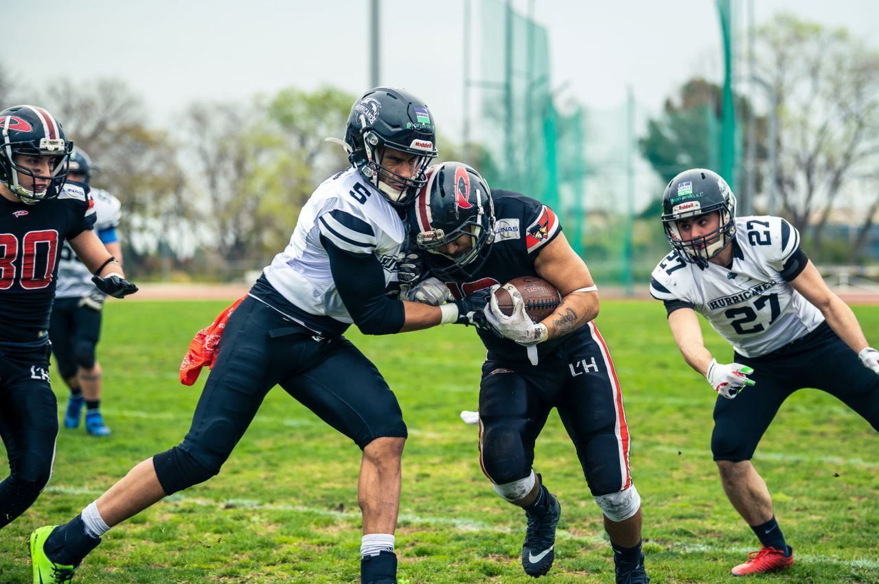 Partido entre L'Hospitalet Pioners y Zaragoza Hurricanes