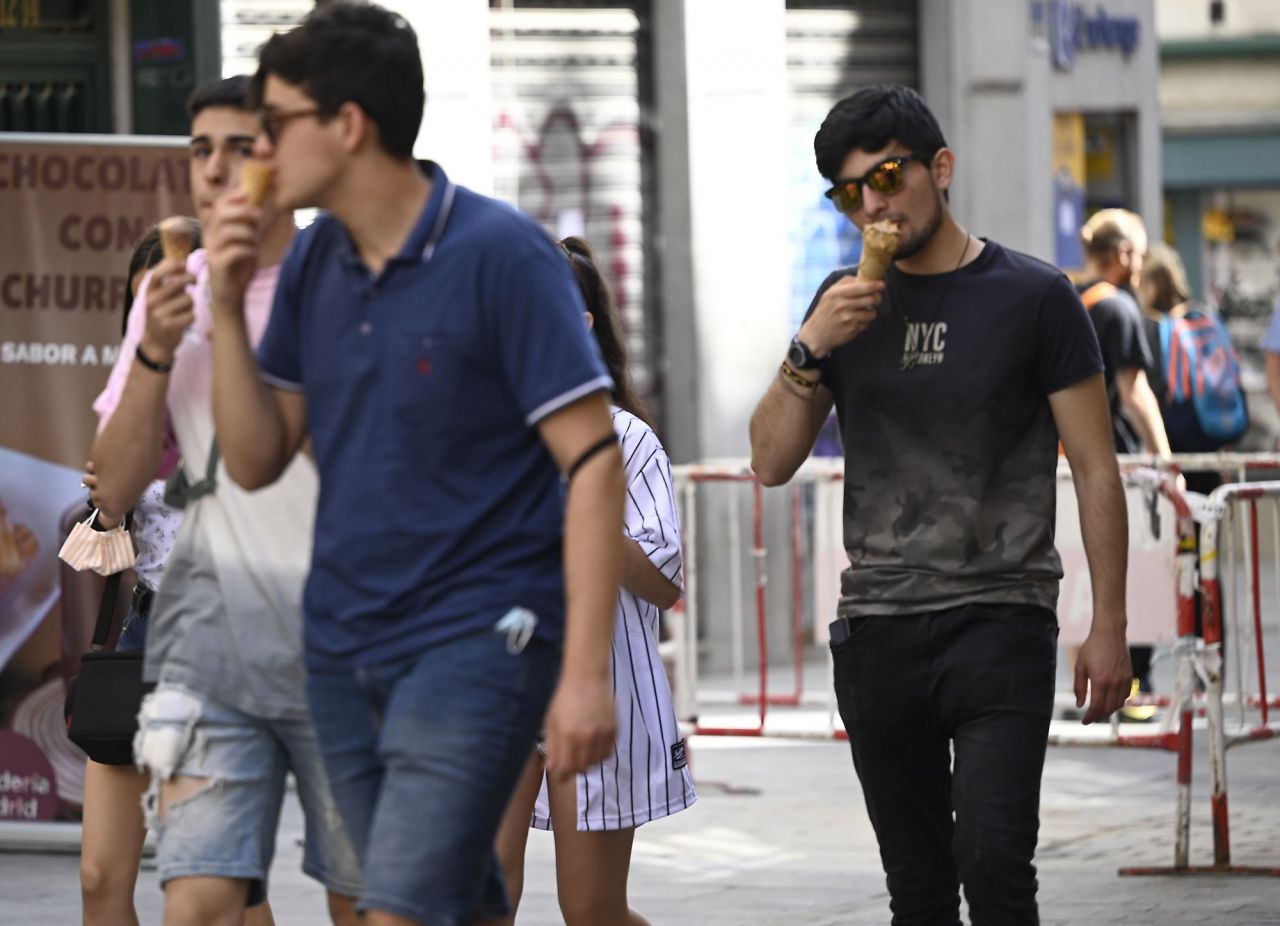 Calor y altas temperaturas en Madrid